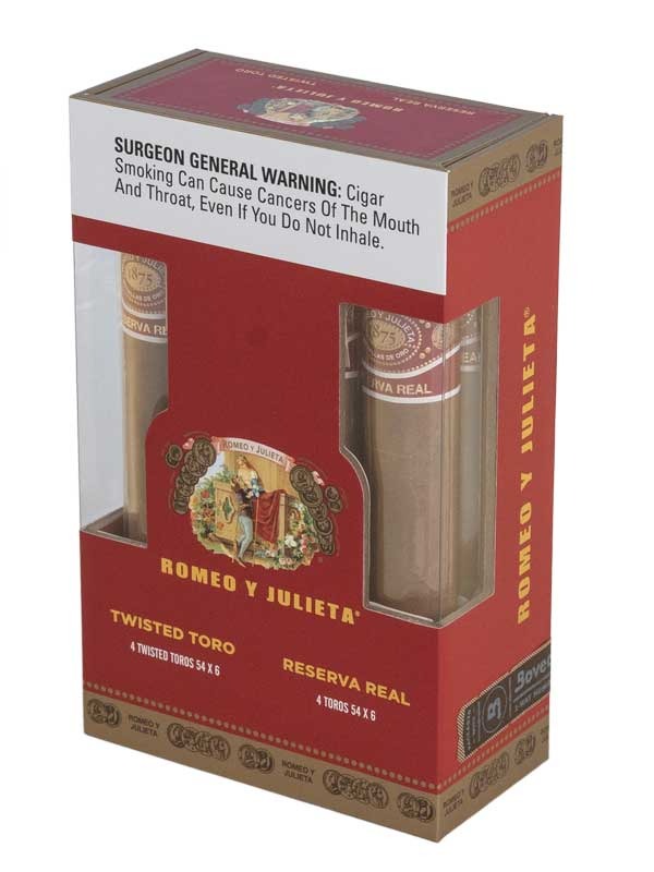 Romeo y Julieta Reserva Real Twisted Toro 8ct Sampler